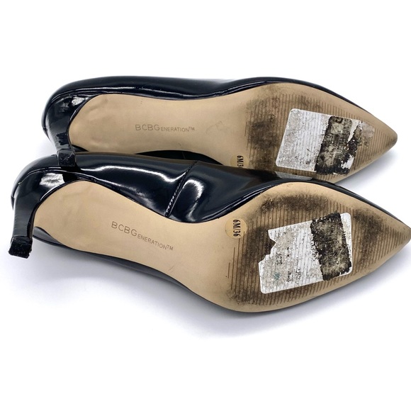 EUC BCBGeneration BG-Pretty Patent Black Pumps, 6/36 - Picture 13 of 15